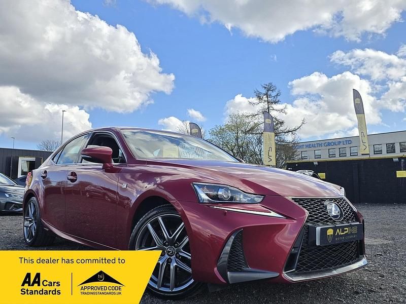 Used Lexus IS300h Sport Line 178 HP (130 kW) 2019 Red Sedan