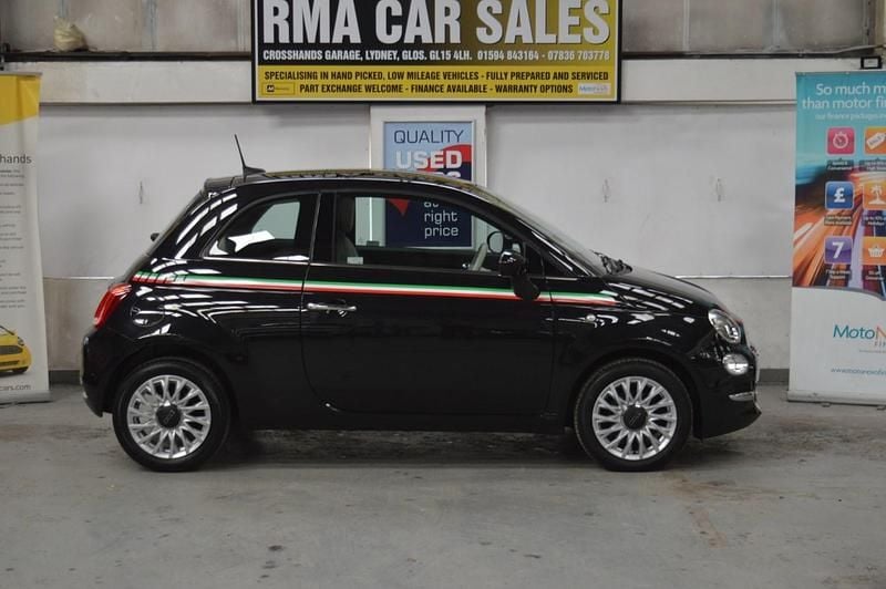 Used Fiat 500 Lounge 69 HP (50 kW) 2018 Black Hatchback