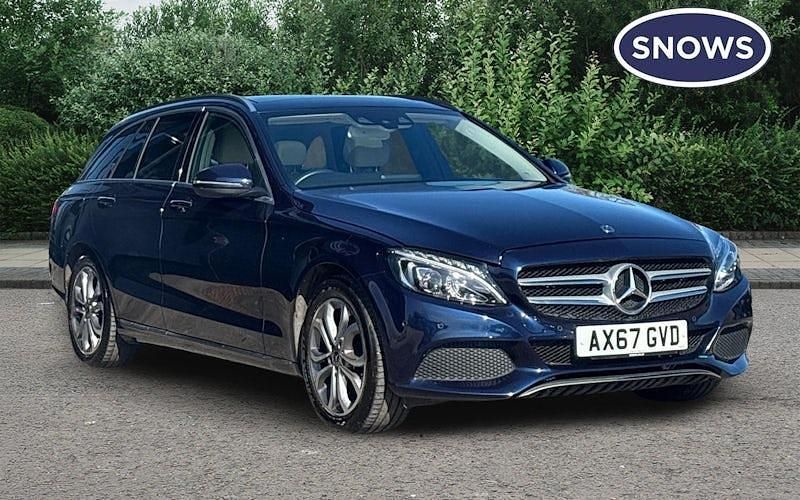 Used Mercedes C200 Premium 184 HP (135 kW) 2017 Blue Estate
