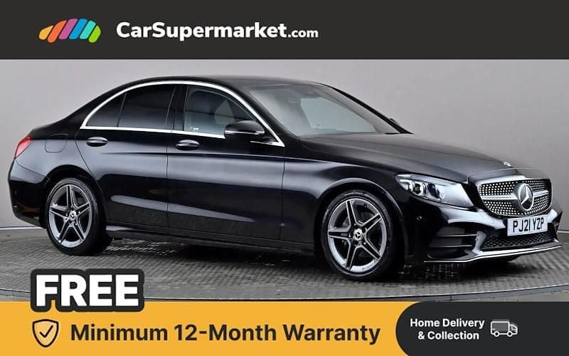 Used Mercedes C220 AMG line 194 HP (142 kW) 2020 Black Sedan