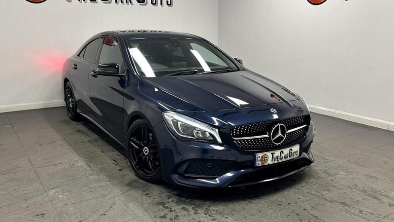 Used Mercedes CLA220 AMG line 177 HP (130 kW) 2018 Blue Sedan