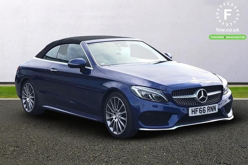 Blue Used 2016 Mercedes C250 Active Cabriolet | £15,299 (Fair price) - Image 1/4