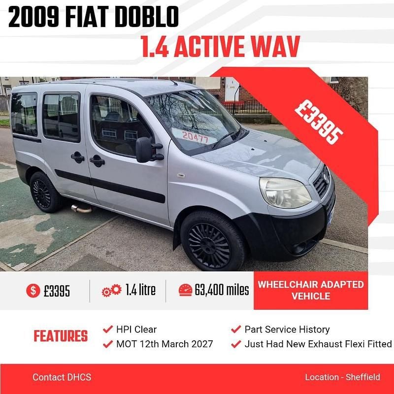 Used Fiat Doblò Active 2009 Silver MPV