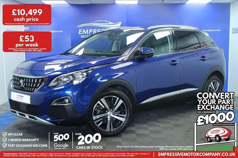 Used Peugeot 3008 Allure 130 HP (95 kW) 2018 Blue SUV