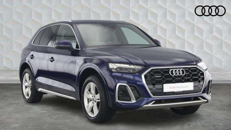 Blue Used 2021 Audi Q5 S-Line SUV | £27,150 (Good price) - Image 1/4