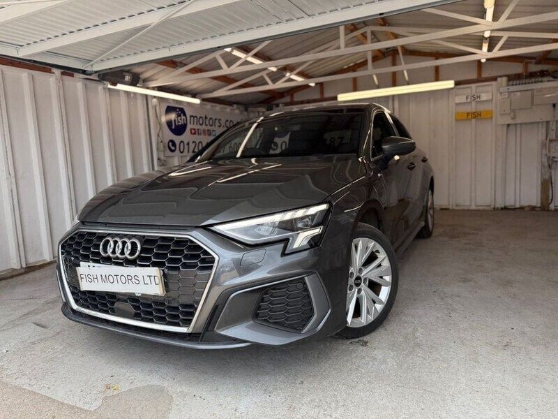 Grey Used 2021 Audi A3 Sportback e-tron S-Line Sedan | £17,490 (Fair price) - Image 1/4