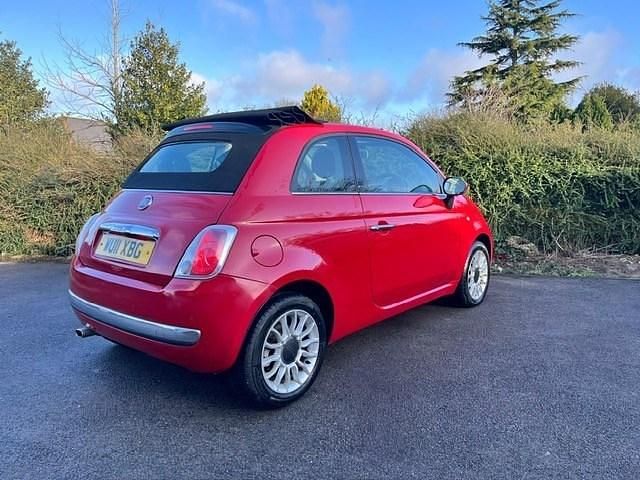 Used Fiat 500 Lounge 2011 Red Cabriolet