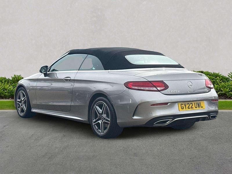 Used Mercedes C220 AMG line 2022 Silver Cabriolet