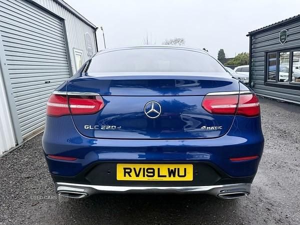 Used Mercedes GLC220 170 HP (125 kW) 2019 Blue Coupe