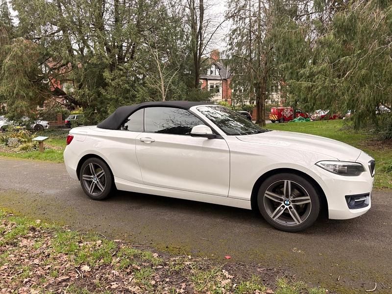 Used BMW 218 Sport Line 2017 White Cabriolet