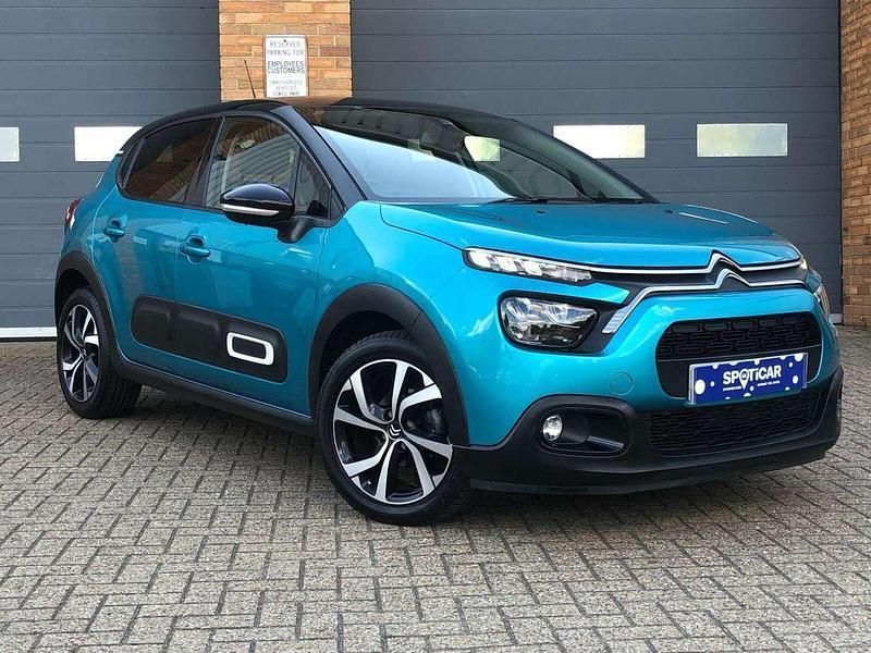 Blue Used 2022 Citroën C3 PureTech Hatchback | £13,791 (Fair price) - Image 1/4