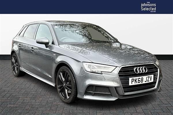 Grey Used 2018 Audi A3 S-Line Hatchback | £12,750 (Fair price) - Image 1/4