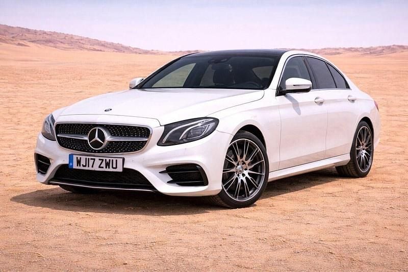 Used Mercedes E220 AMG line 194 HP (142 kW) 2017 White Sedan