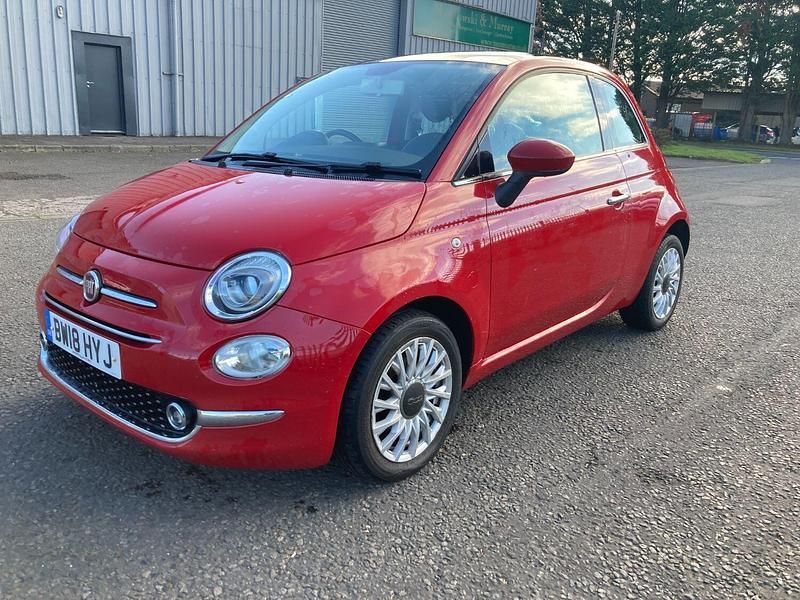 Used Fiat 500 Lounge 69 HP (50 kW) 2018 Red Hatchback
