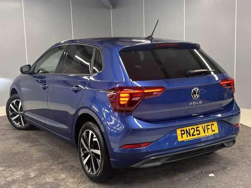 Used VW Polo Match 95 HP (69 kW) 2025 Blue Hatchback