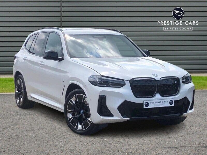 White Used 2023 BMW iX3 M Sport SUV | £39,991 (Expensive) - Image 1/4