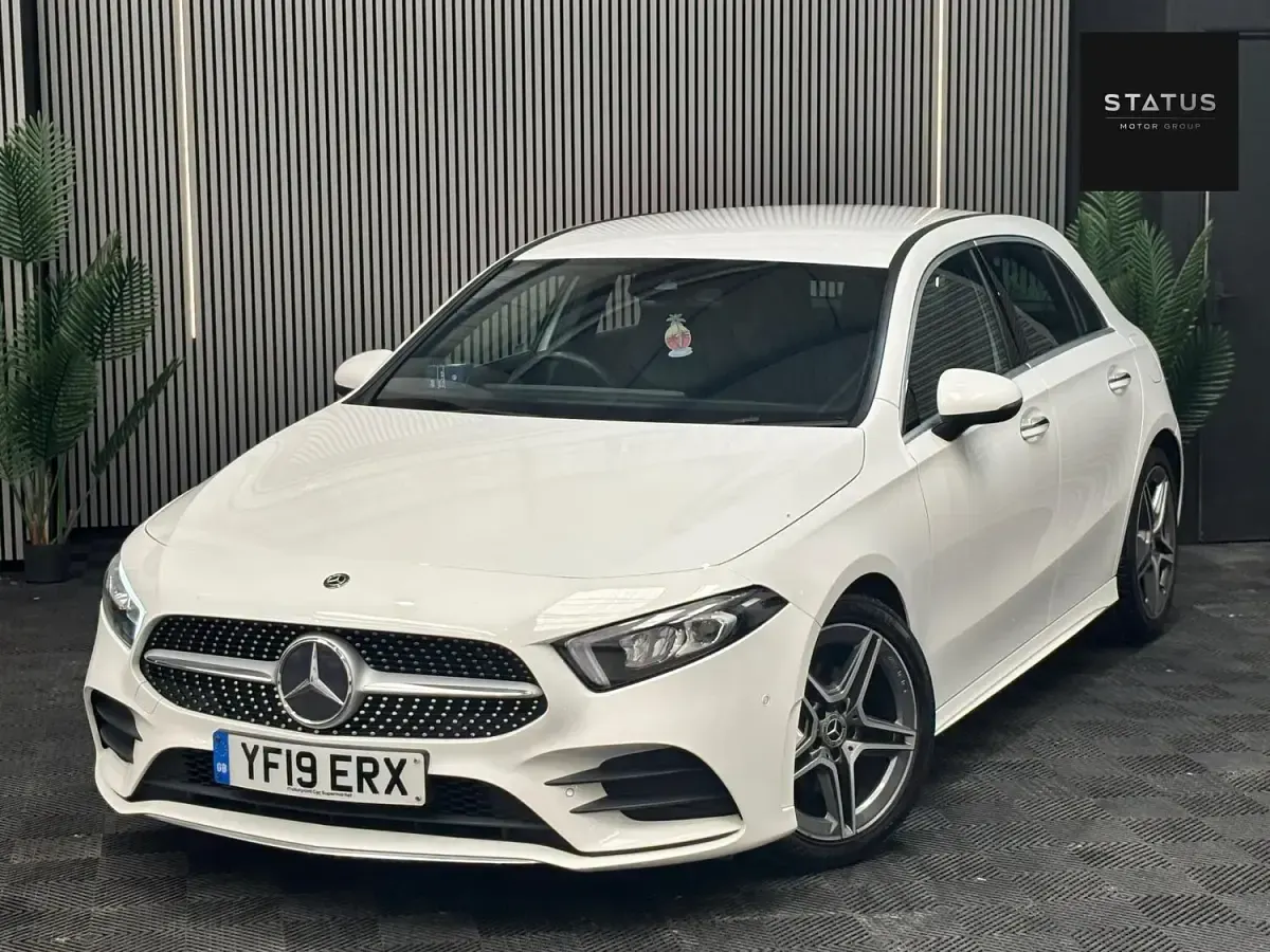 Used Mercedes A200 AMG line 2019 White Hatchback