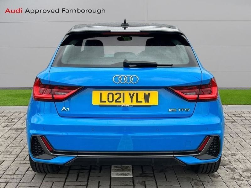 Used Audi A1 S-Line 95 HP (69 kW) 2021 Blue Hatchback