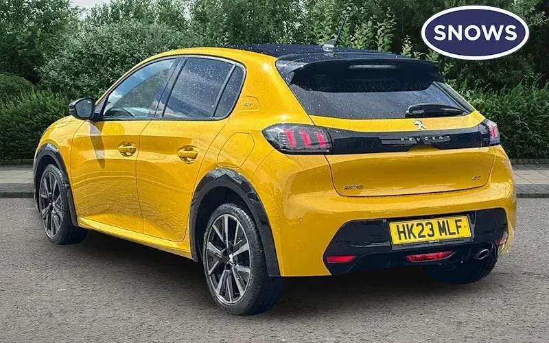 Used Peugeot 208 GTi 102 HP (75 kW) 2023 Yellow Hatchback