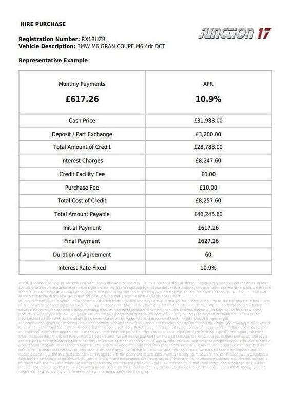 Used BMW M6 Comfort Edition 2018 Blue Coupe