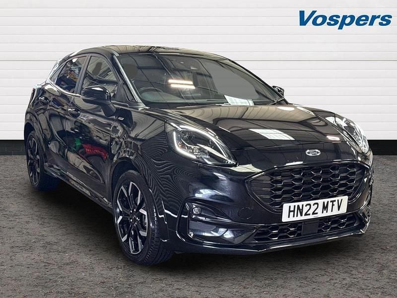 Black Used 2022 Ford Puma ST-Line X Hatchback | £16,400 (Fair price) - Image 1/3
