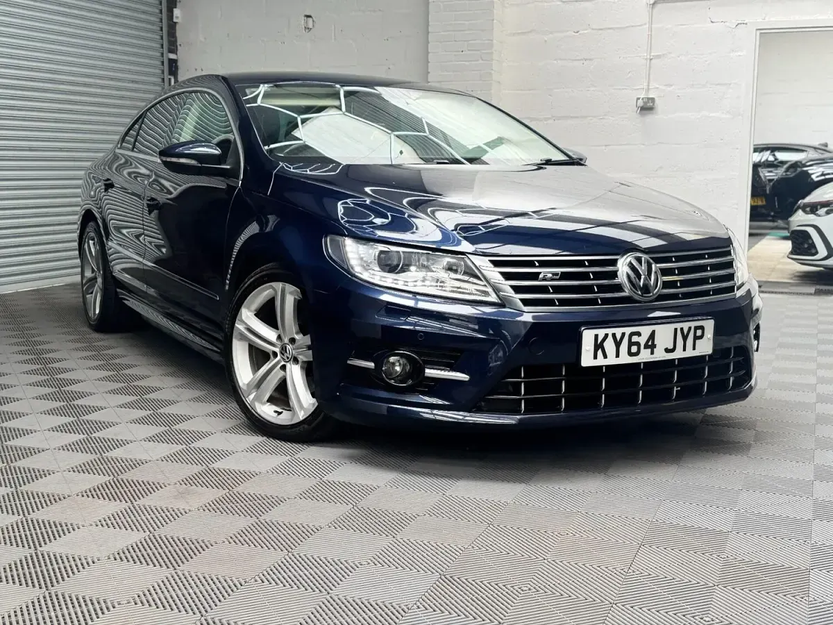 Used VW CC R-line 177 HP (130 kW) 2014 Blue Sedan