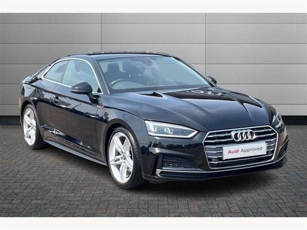 Black Used 2020 Audi A5 S-Line Coupe | £22,450 (Good price) - Image 1/4