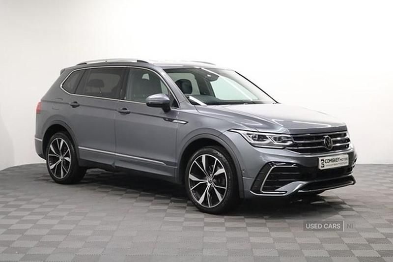 Grey Used 2022 VW Tiguan Allspace R-line SUV | £27,995 (A bit pricey) - Image 1/1