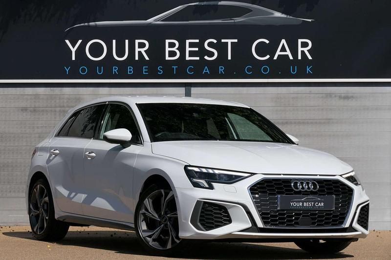 White Used 2022 Audi A3 Sportback S-Line Hatchback | £17,481 (Good price) - Image 1/2