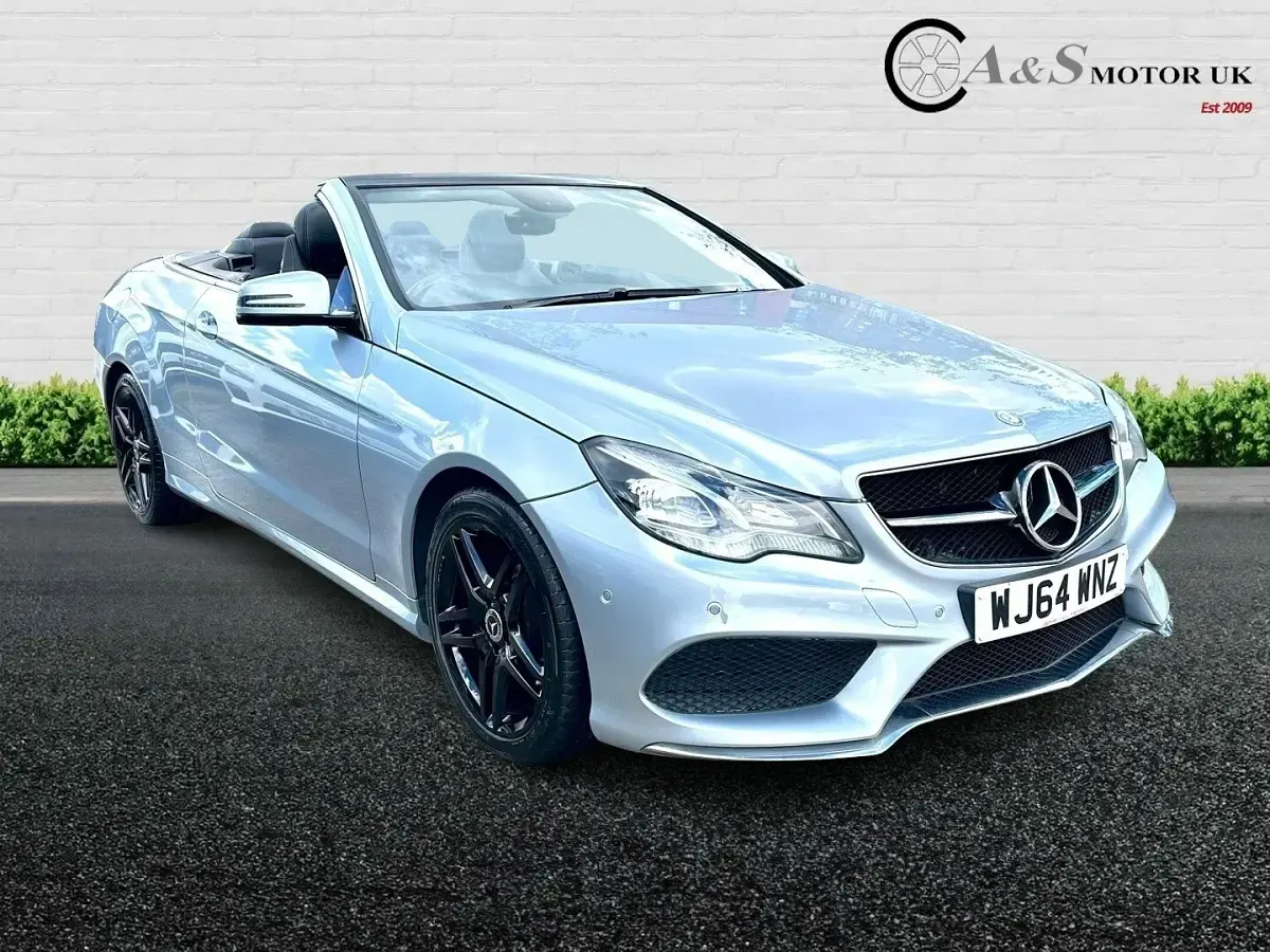 Used Mercedes E220 AMG 168 HP (123 kW) 2014 Silver Cabriolet