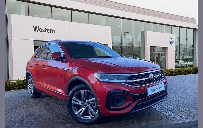 Red Used 2023 VW T-Roc R-line SUV | £24,699 (Fair price) - Image 1/4