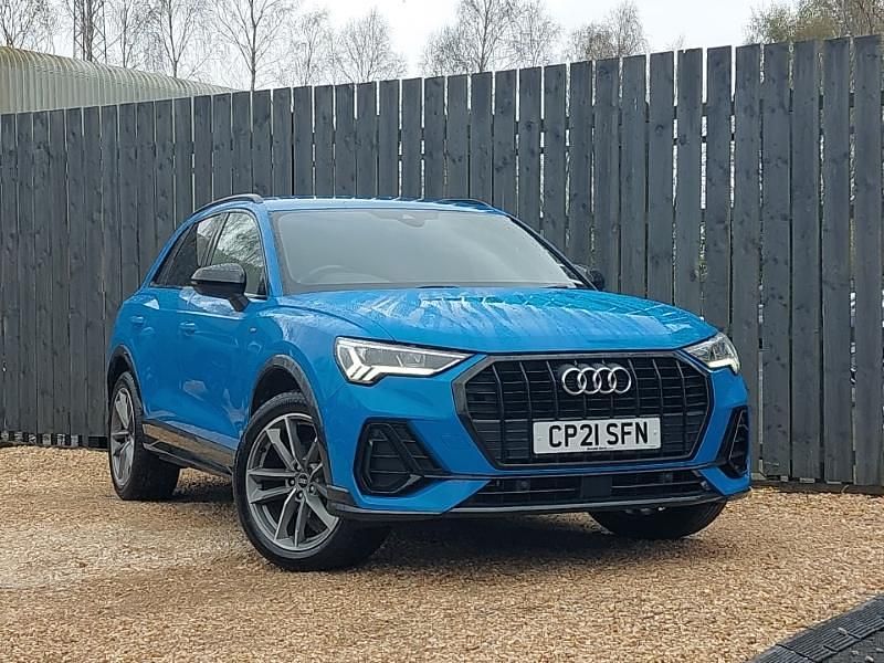 Used Audi Q3 Black Edition 150 HP (110 kW) 2021 Blue SUV