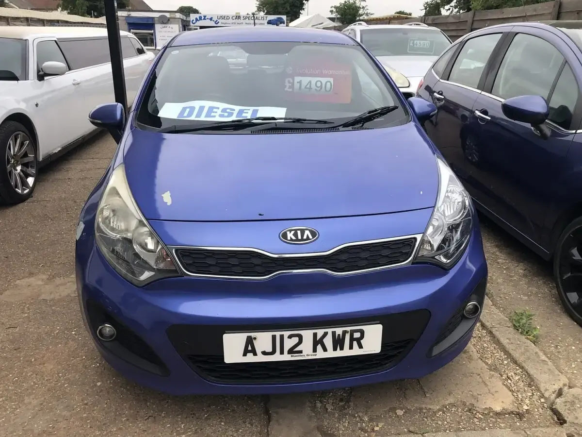 Used Kia Rio 90 HP (66 kW) 2012 Blue Hatchback