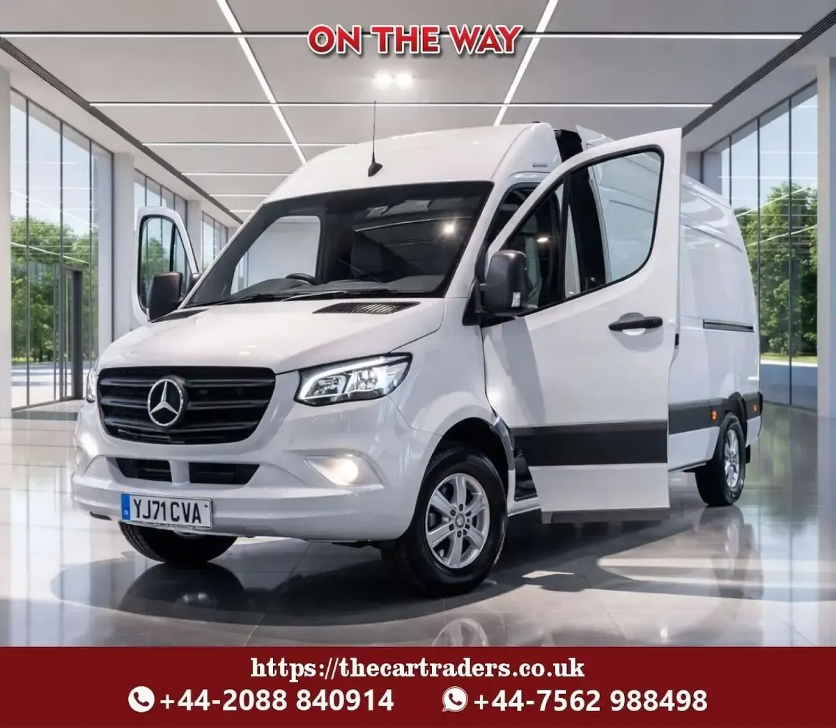 Used Mercedes Sprinter Progressive 141 HP (103 kW) 2021 White Van