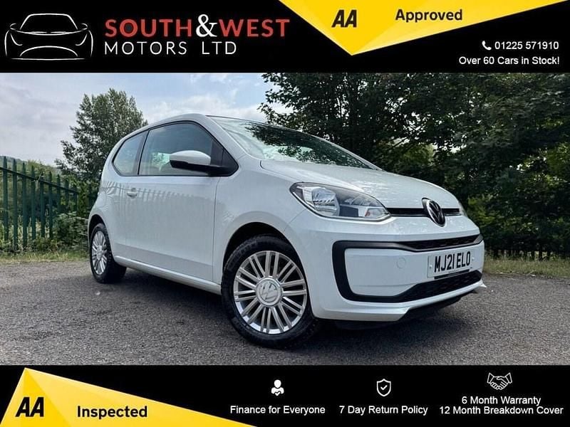 White Used 2021 VW up! Hatchback | £6,555 (Good price) - Image 1/3
