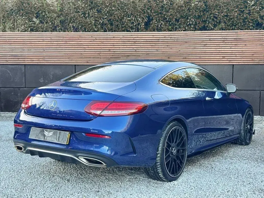 Used Mercedes C220 AMG line 2021 Blue Coupe