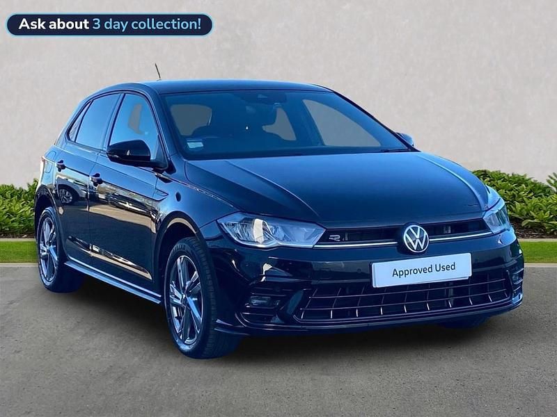 Black Used 2024 VW Polo R-line Hatchback | £19,999 (Fair price) - Image 1/4