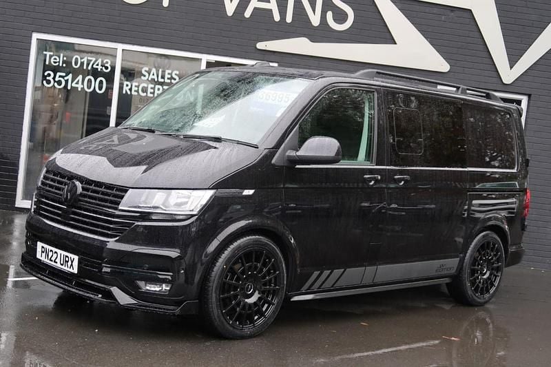 Used VW T6.1 Highline 150 HP (110 kW) 2022 Black Van