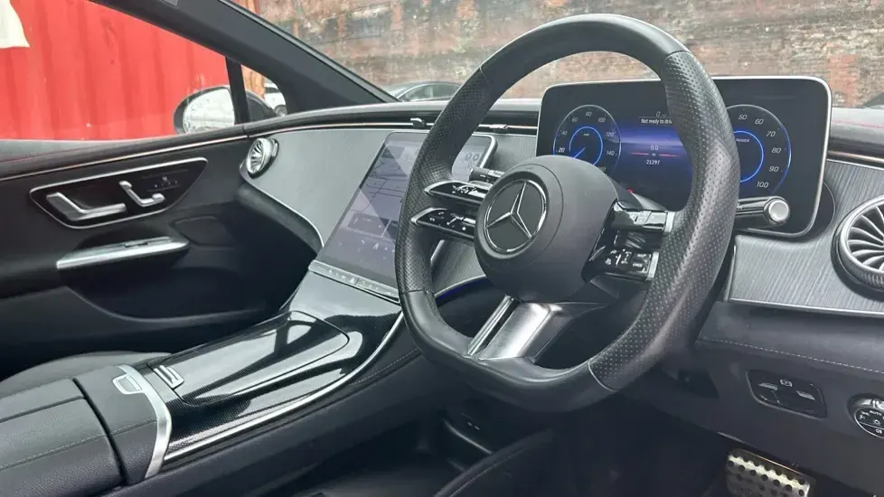Used Mercedes EQE300 AMG Line Premium 180 kW (245 HP) 2023 Obsidian black metallic Sedan
