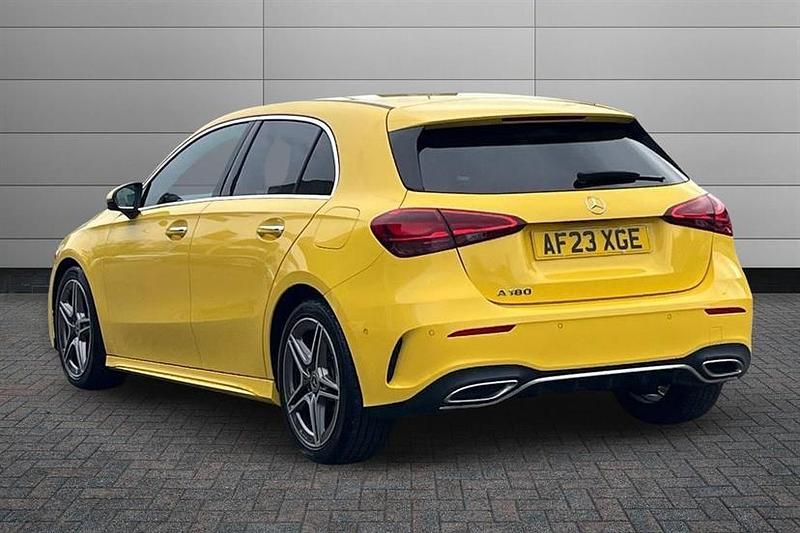 Used Mercedes A180 Executive 136 HP (100 kW) 2023 Sun yellow Hatchback