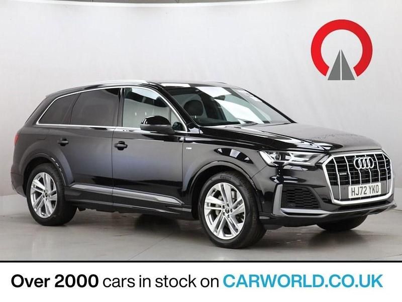 Black Used 2022 Audi Q7 S-Line SUV | £36,990 (Good price) - Image 1/3
