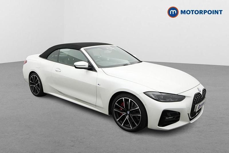 White Used 2021 BMW 420 M Sport Cabriolet | £27,599 (Fair price) - Image 1/4