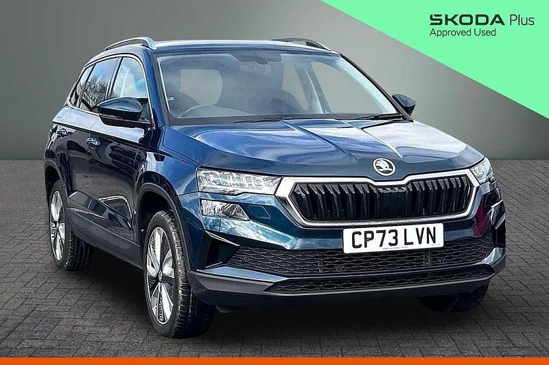 Used Skoda Karoq SE L 110 HP (80 kW) 2023 Lava blue metallic SUV