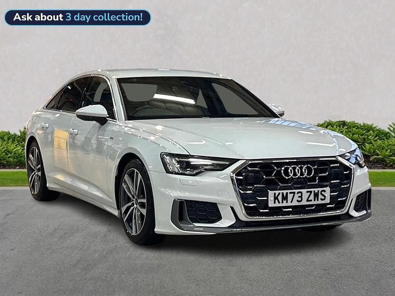 White Used 2023 Audi A6 S-Line Sedan | £27,078 (Fair price) - Image 1/4