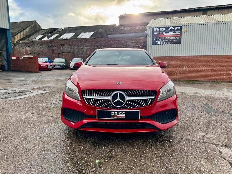 Used Mercedes A160 AMG line 102 HP (75 kW) 2018 Red Hatchback