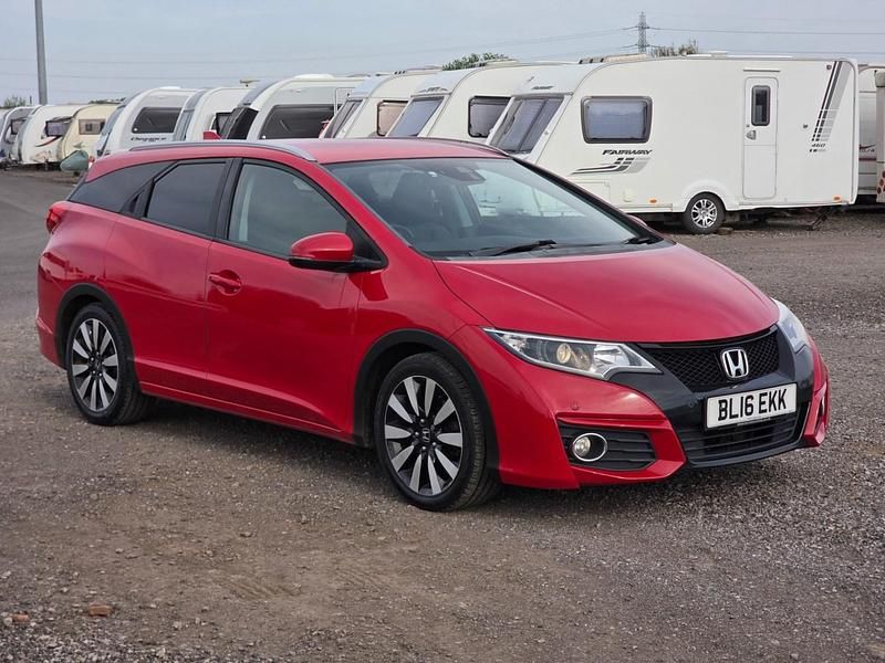 Begagnad Honda Civic SR 2016 Röd Kombi
