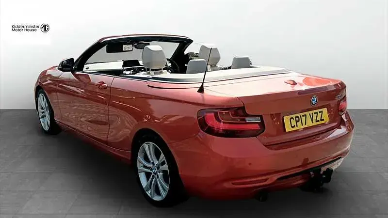 Begagnad BMW 218 Sport Line 150 HK (110 kW) 2017 Orange Cab