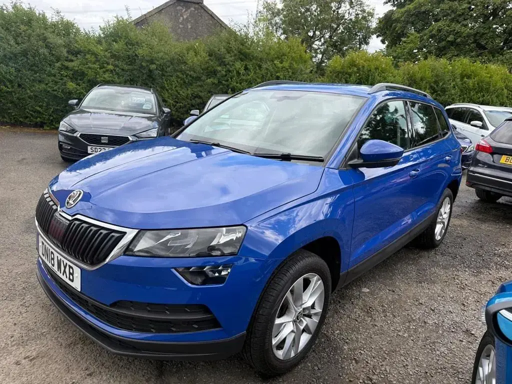 Used Skoda Karoq SE Technology 116 HP (85 kW) 2018 Blue SUV