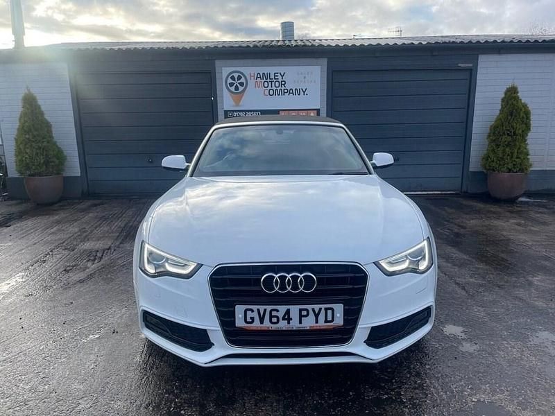 Used Audi A5 Cabriolet S-Line 170 HP (125 kW) 2015 White Cabriolet