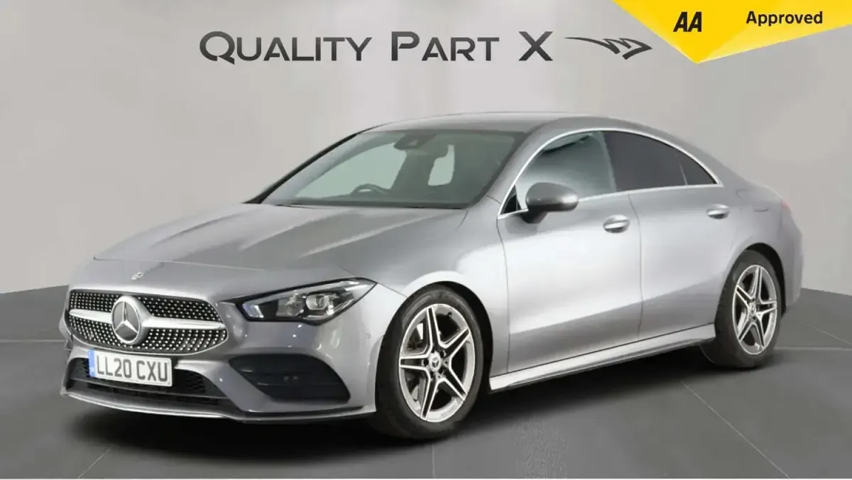 Used Mercedes CLA200 AMG line 163 HP (119 kW) 2020 Grey Coupe
